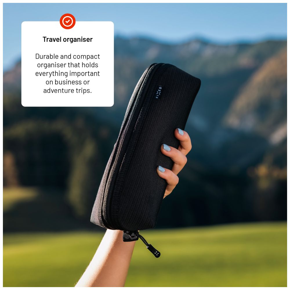 Organizér na věci FIXED Camino Pack, černý