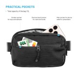 Taštička okolo pasu s kapsami FIXED Camino Belt, černá