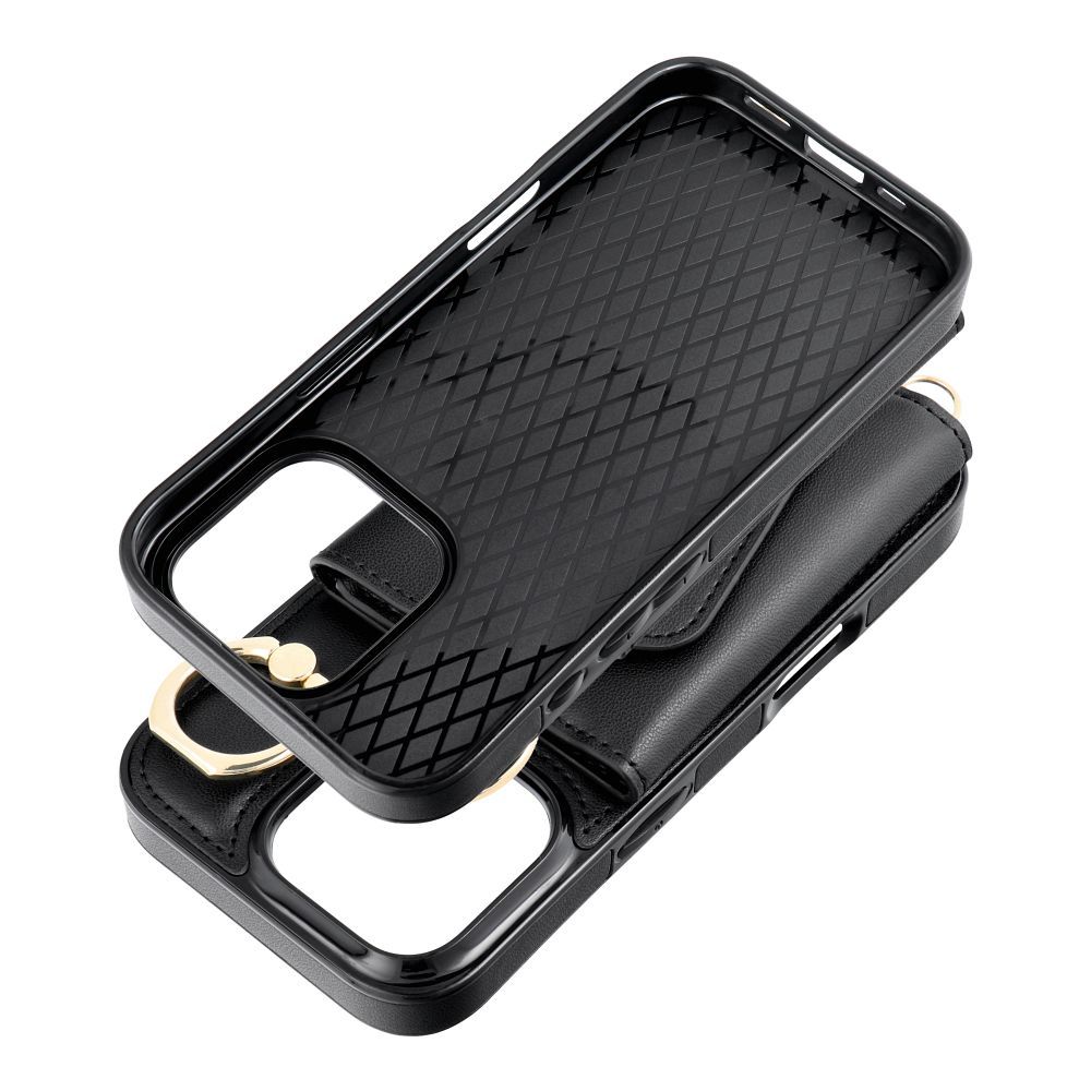 Wallet Case WONDER for IPHONE 16 black