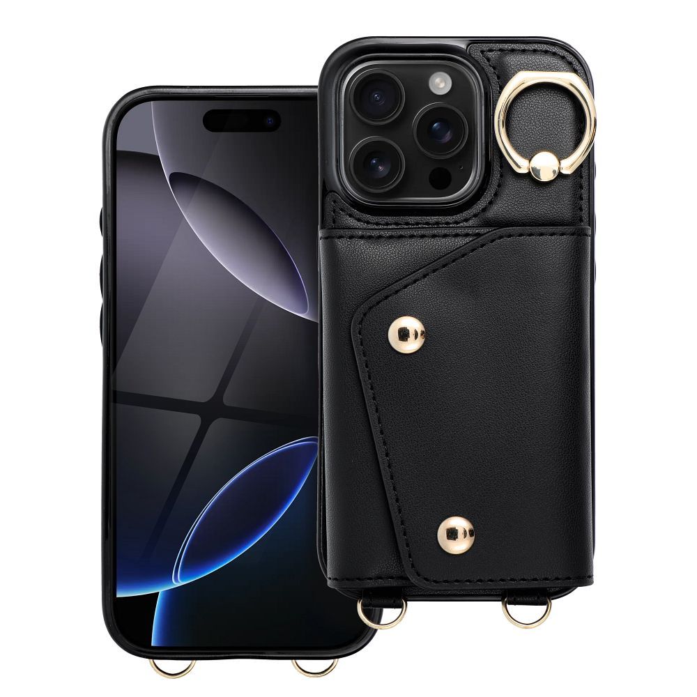 Wallet Case WONDER for IPHONE 16e (SE 4 2025) black