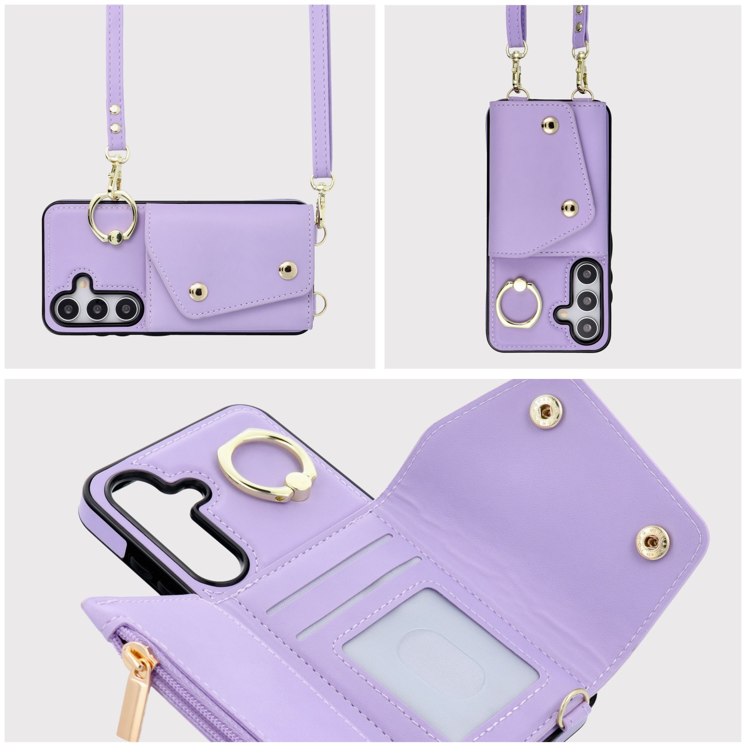 Wallet Case WONDER for SAMSUNG S25 lilac