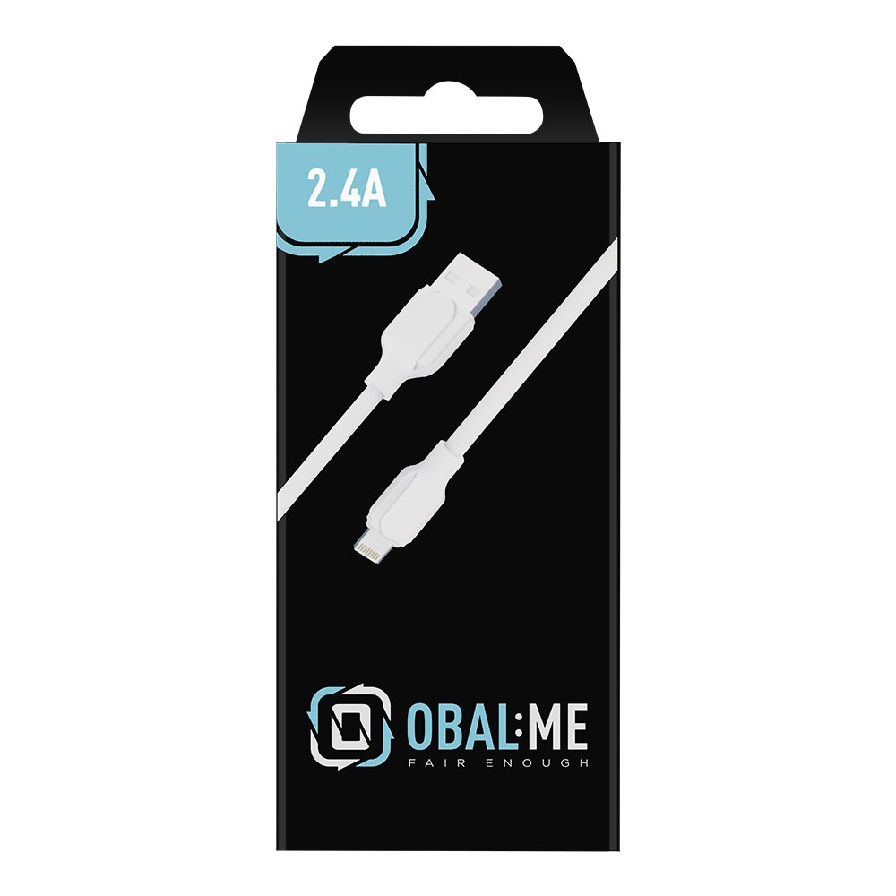 OBAL:ME Simple USB-A/Lightning Kabel 1m White
