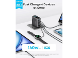 Anker 140W, 3xUSB-C, 1xUSB Nabíječka do sítě šedá