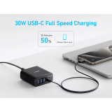 Anker 112W Nabíjecí stanice 3xUSB-C, 3xUSB černá