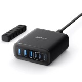 Nabíjecí stanice Anker 112W 3xUSB-C, 3xUSB černá