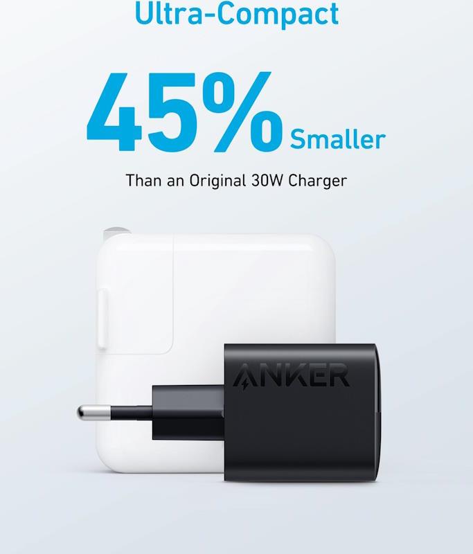 Anker 323 33W, 1xUSB-C, 1xUSB Nabíječka do sítě černá