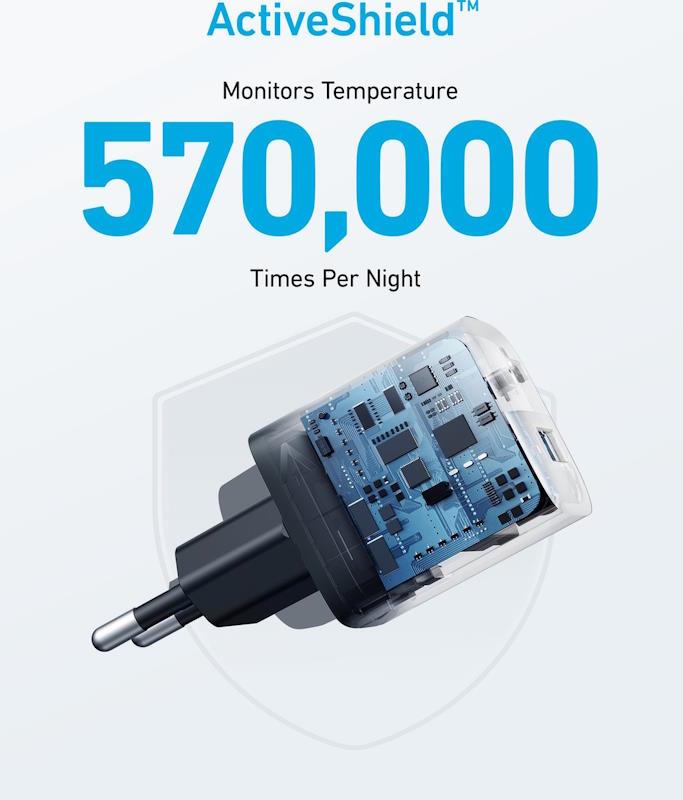 Anker 323 33W, 1xUSB-C, 1xUSB Nabíječka do sítě černá