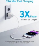 Anker 323 33W, 1xUSB-C, 1xUSB Nabíječka do sítě bílá