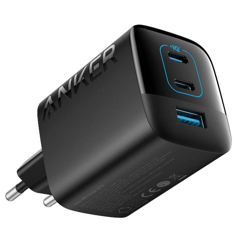 Nabíječka do sítě Anker 336 67W, 2xUSB-C, 1xUSB černá