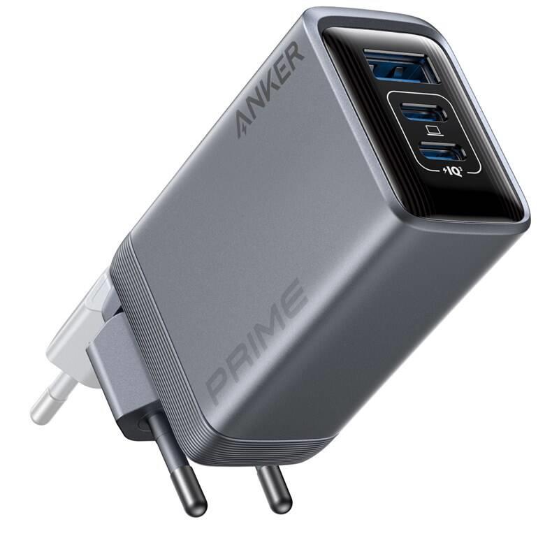 Anker Prime 100W, 2xUSB-C, 1xUSB Nabíječka do sítě stříbrná
