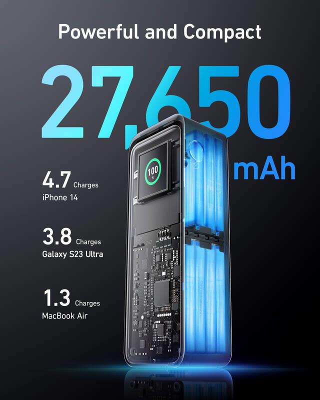 Anker Prime 27650mAh, 250W Powerbanka černá