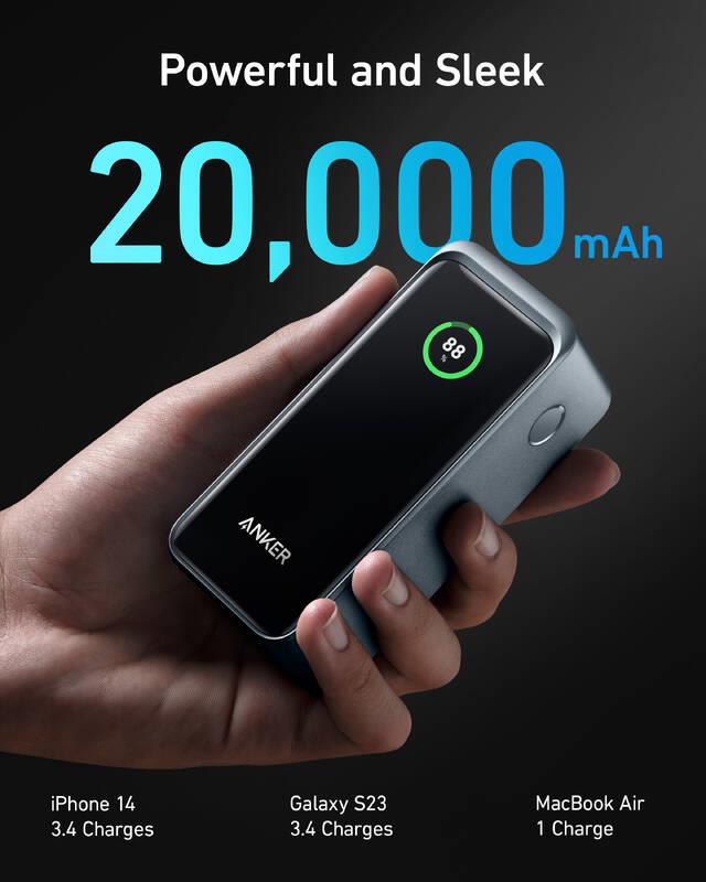 Anker Prime 20000mAh, 200W Powerbanka černá