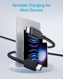 Kabel Anker USB-C/USB-C 0,9m 240W černý