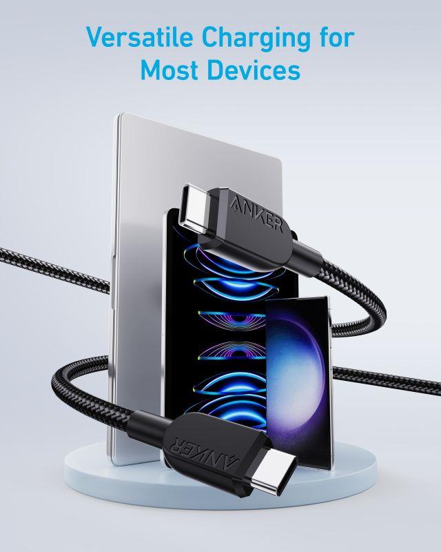 Kabel Anker USB-C/USB-C 0,9m 240W černý