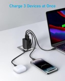 Anker Prime GaN 67W, 2xUSB-C, 1xUSB Nabíječka do sítě černá