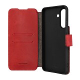 Kožené pouzdro typu kniha FIXED ProFit pro Samsung Galaxy A56 5G, červené