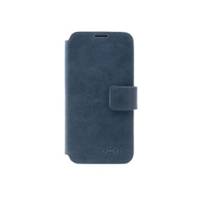 Kožené puzdro typu kniha FIXED ProFit pre Samsung Galaxy A36 5G, modrá