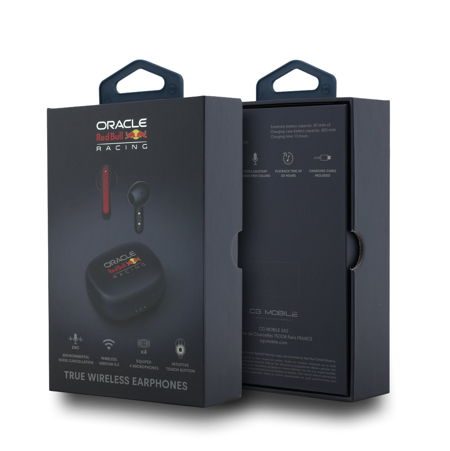 Red Bull Powerbar ENC TWS Bezdrátová Sluchátka Navy