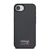 Red Bull Carbon Shiny Logo MagSafe Zadní Kryt pro iPhone 16e Black