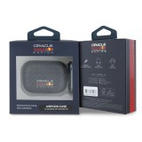 Red Bull PU Karbonové Pouzdro pro AirPods Pro Black
