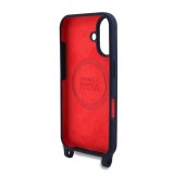 Red Bull Silicone Vertical Logo MagSafe Zadní Kryt + Crossbody Popruh pro iPhone 16 Navy