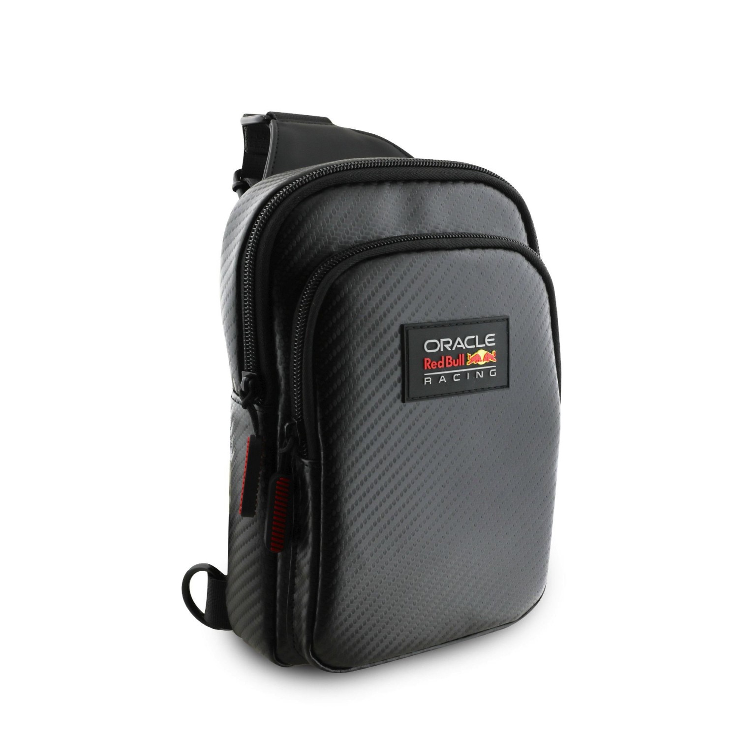 Red Bull PU Carbon Crossbody Taška na Telefon Black