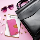 CANVAS Book case for IPHONE 16 Plus pink