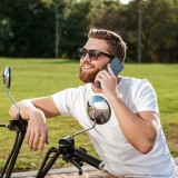 CANVAS Book case for IPHONE 16 Plus navy blue