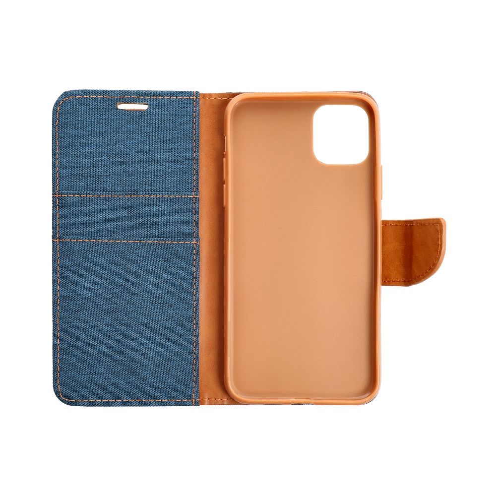 CANVAS Book case for IPHONE 16 navy blue