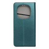 SMART MAGNETO Book case for XIAOMI Redmi Note 14 PRO 5G / 14 PRO PLUS 5G dark green
