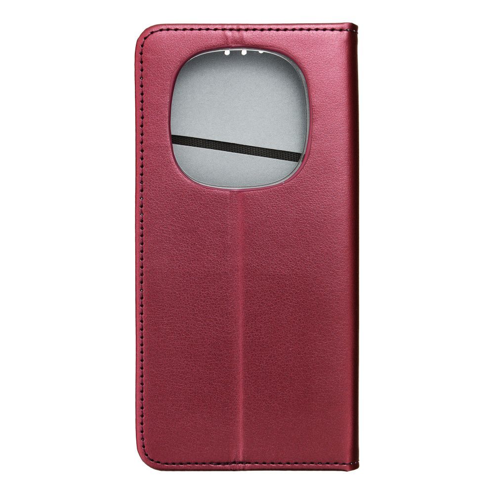 SMART MAGNETO Book case for XIAOMI Redmi Note 14 PRO 5G / 14 PRO PLUS 5G burgundy