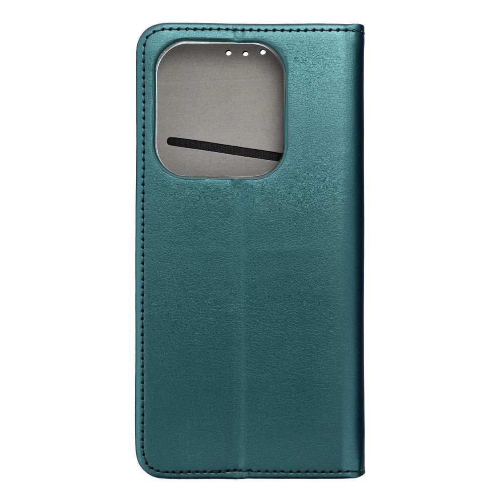 flipové púzdro Smart Magneto pre Xiaomi Redmi Note 14 5G, tamvo zelená