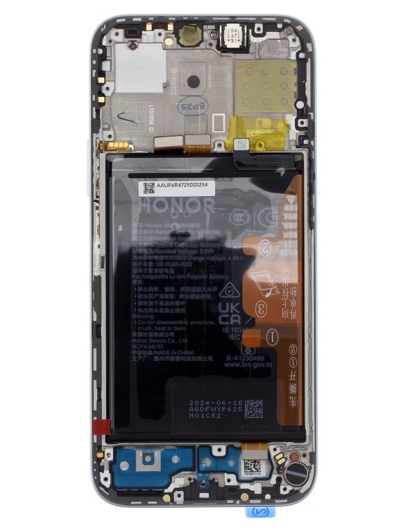 LCD display + dotyková deska + přední kryt pro Honor 200, white (Service Pack)