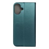 SMART MAGNETO Book case for IPHONE 16 Plus dark green