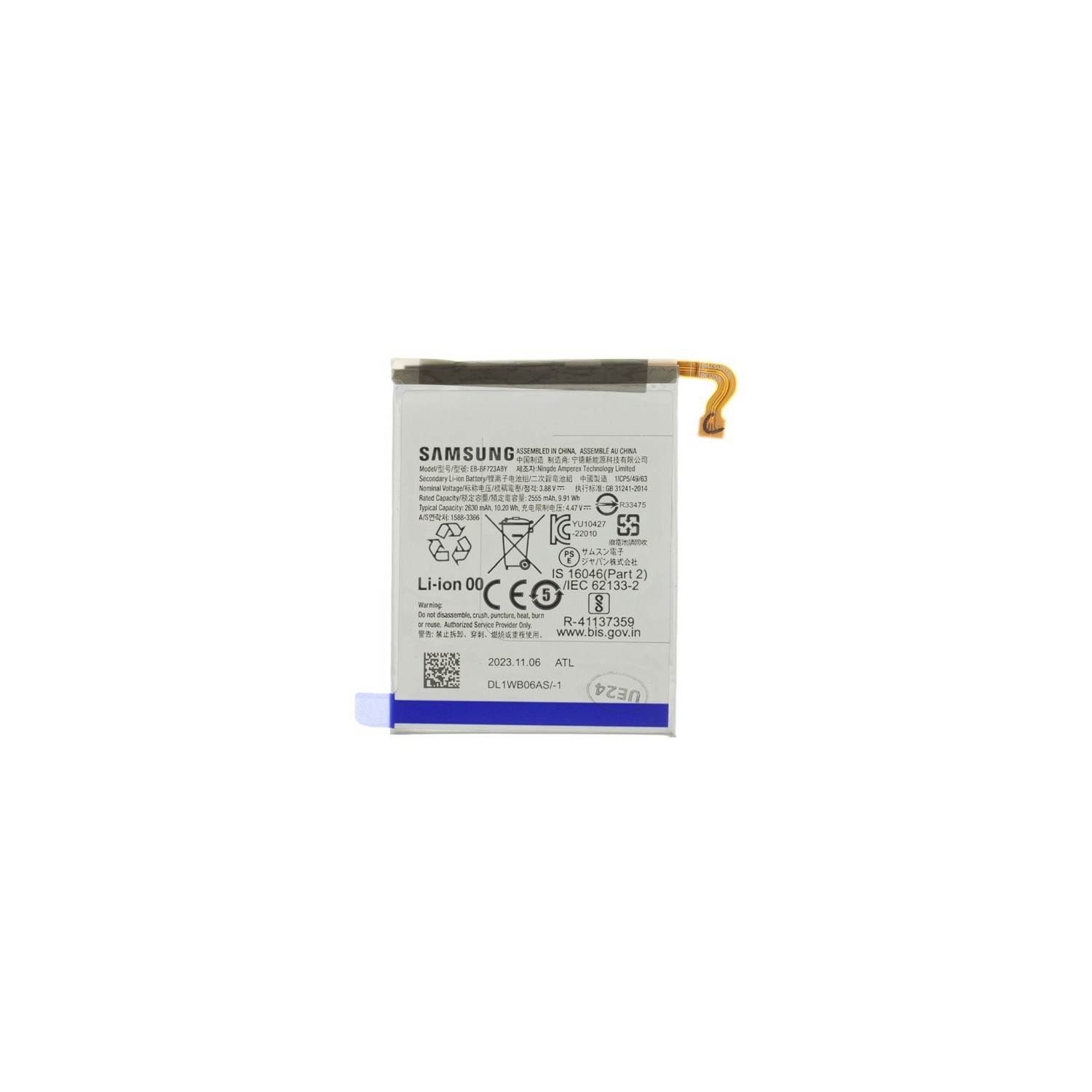 Originálna Samsung batéria Li-Ion 2630mAh EB-BF723ABY (Service Pack)