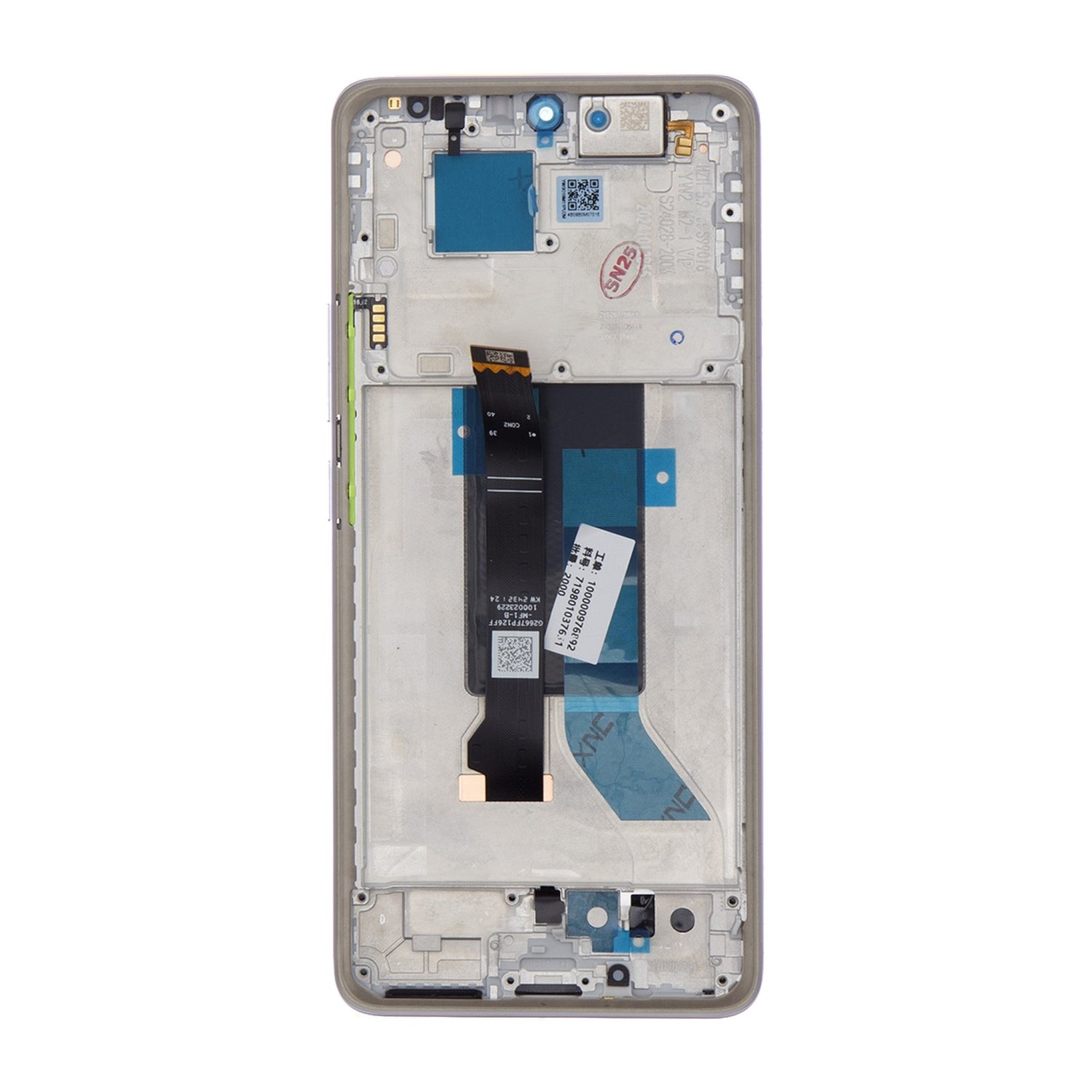 LCD display + dotyková deska + přední kryt pro Xiaomi Redmi Note 14S, black