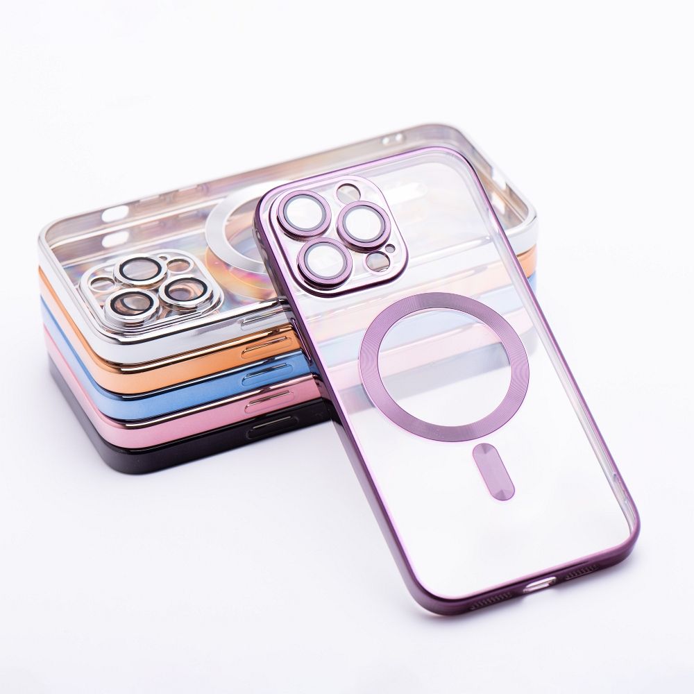 ELECTRO MAG COVER case compatible with MagSafe for IPHONE 11 deep purple