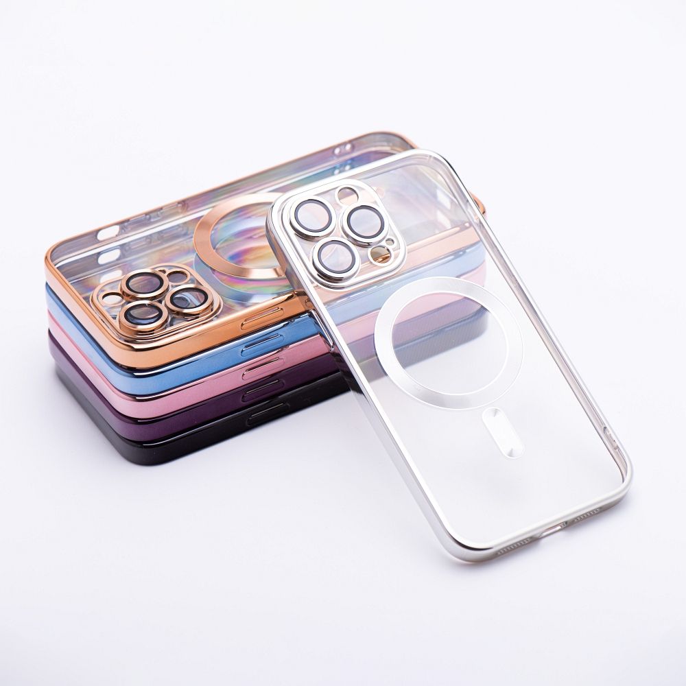ELECTRO MAG COVER case compatible with MagSafe for SAMSUNG S25 FE silver