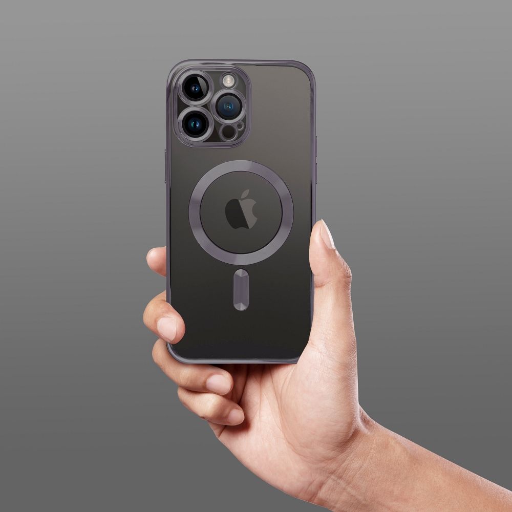 ELECTRO MAG COVER case compatible with MagSafe for SAMSUNG S25 FE black