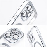 ELECTRO MAG COVER case compatible with MagSafe for SAMSUNG S25 Edge silver