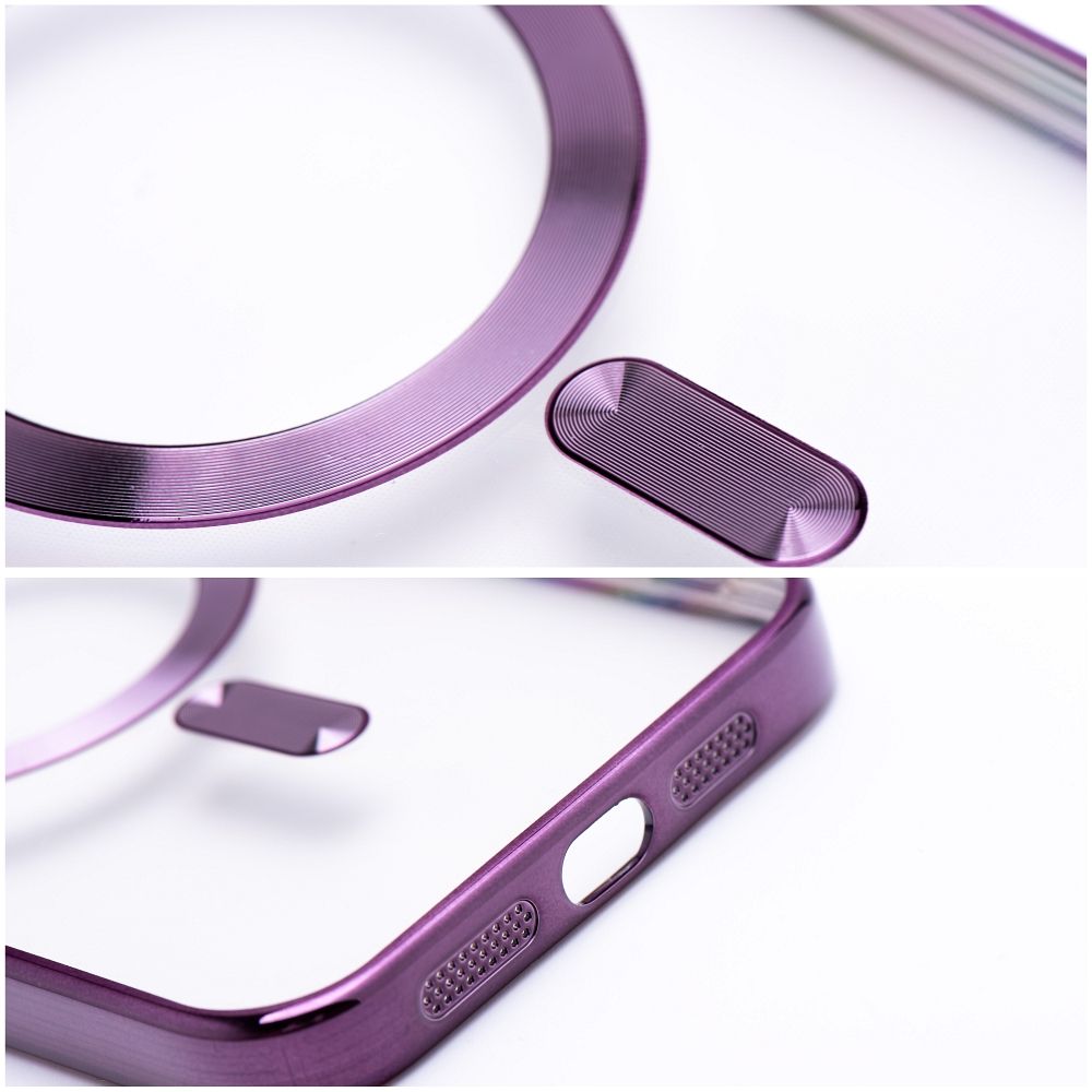 ELECTRO MAG COVER case compatible with MagSafe for IPHONE SE 2025 deep purple