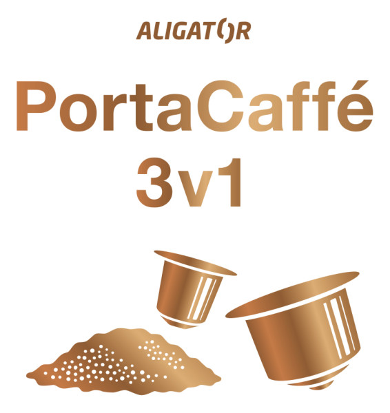 Přenosný kávovar ALIGATOR PortaCaffé 3v1 bílý