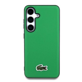 Zadný kryt Lacoste Iconic Petit Pique Woven Logo MagSafe pre Samsung Galaxy S25, zelená