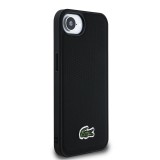 Lacoste Iconic Petit Pique Woven Logo MagSafe Zadní Kryt pro iPhone 16e Black