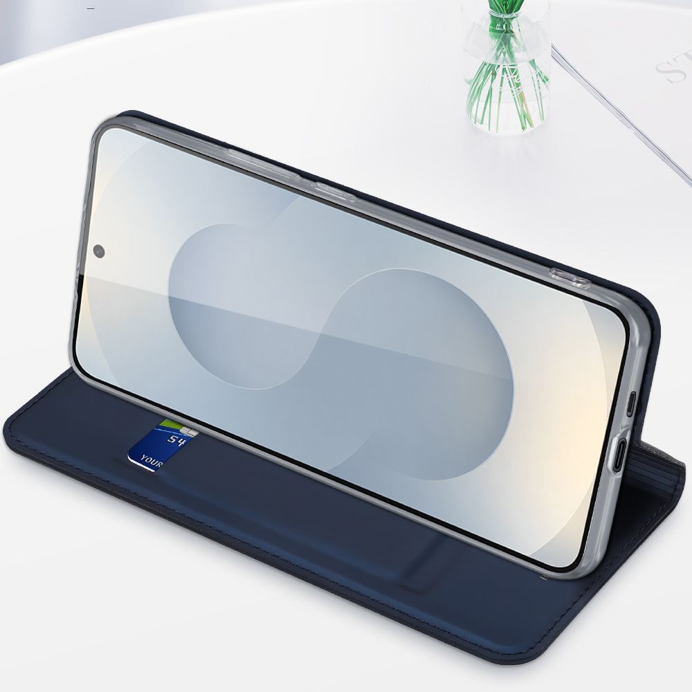 DUX DUCIS wallet case SKIN PRO for SAMSUNG S25 Edge blue