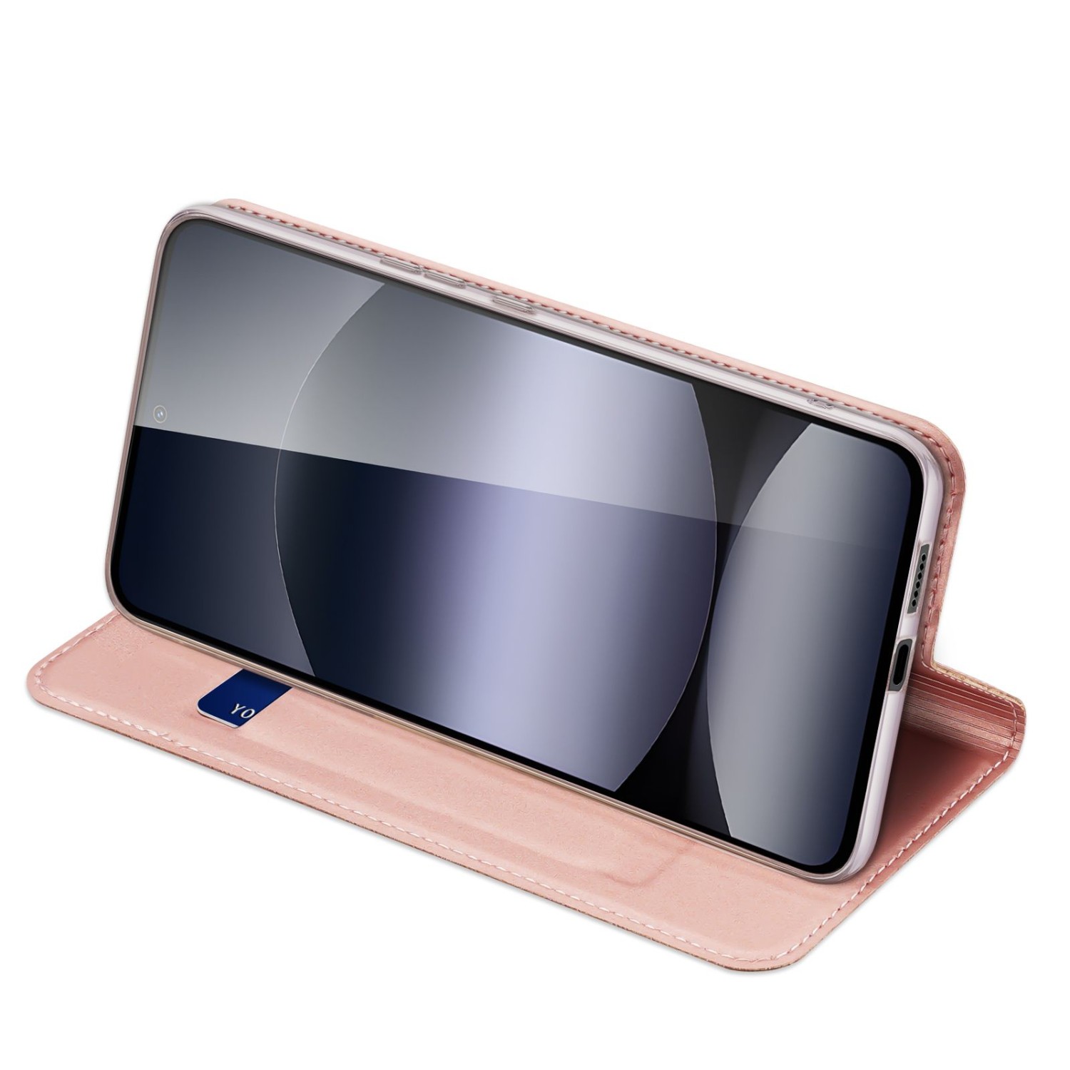 DUX DUCIS wallet case SKIN PRO for REDMI NOTE 14 4G (163,25mm) rose