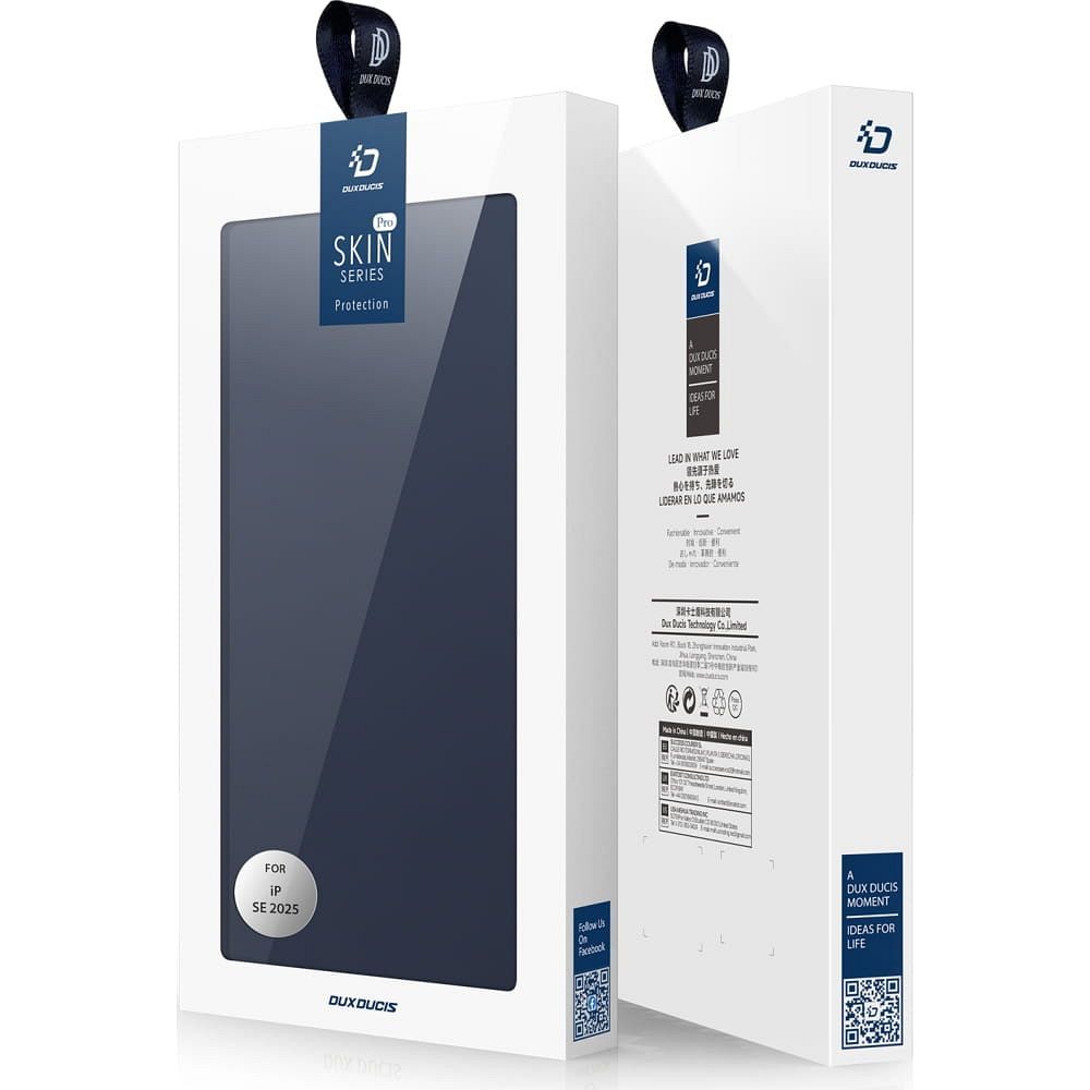 DUX DUCIS wallet case SKIN PRO for IPHONE 16e blue