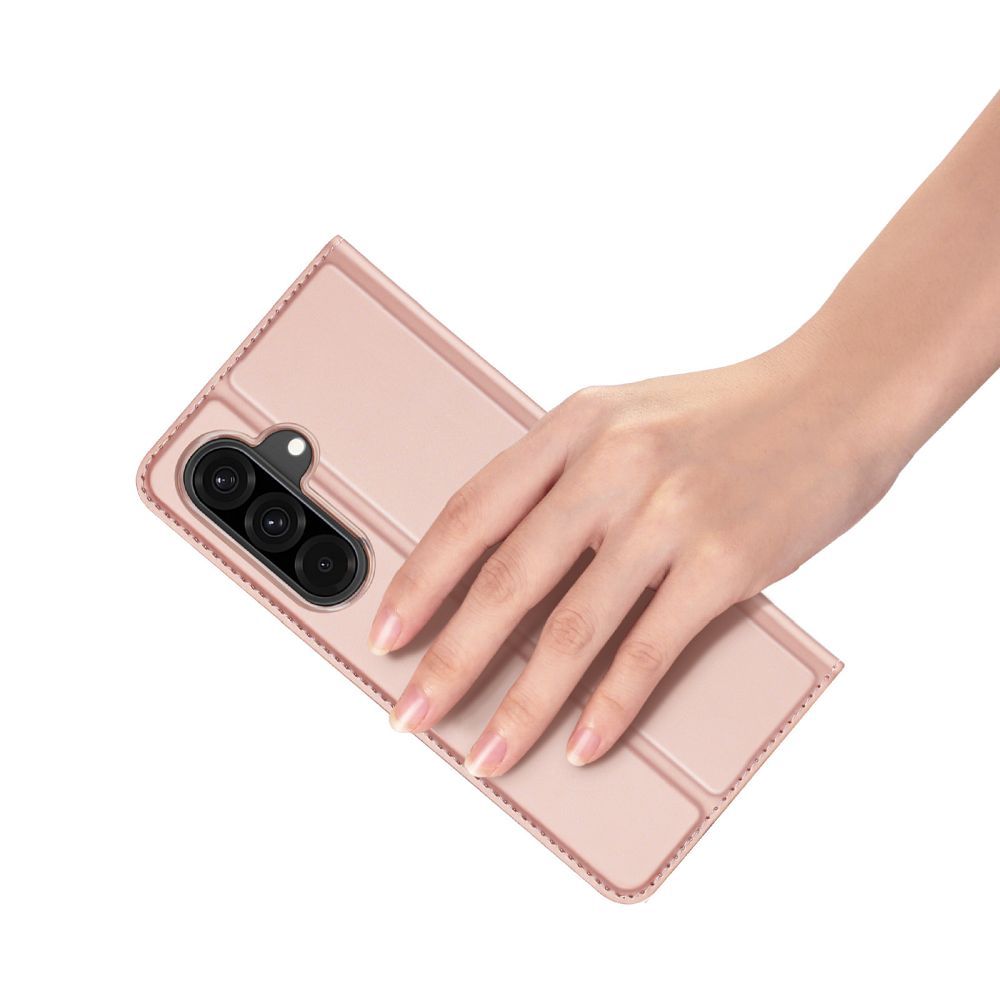DUX DUCIS wallet case SKIN PRO for SAMSUNG A26 5G rose