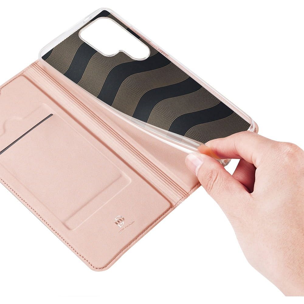 DUX DUCIS wallet case SKIN PRO for SAMSUNG S25 Ultra rose