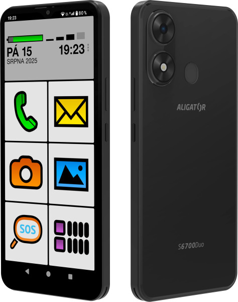 Aligator S6700 Senior 4GB/128GB černá